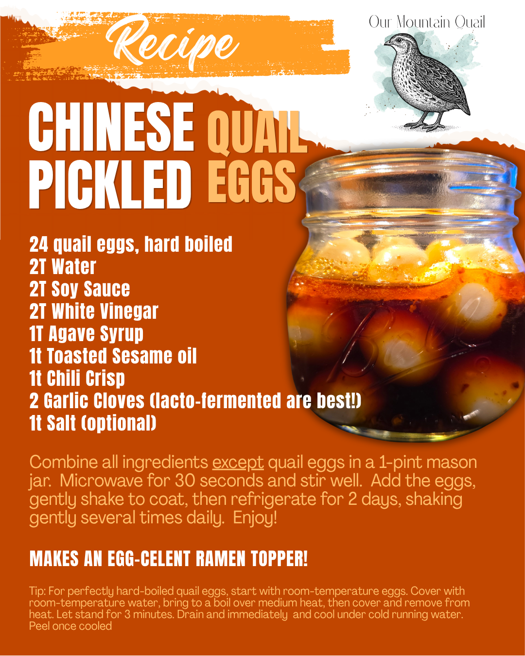 Chinese Pickled Quail Eggs
